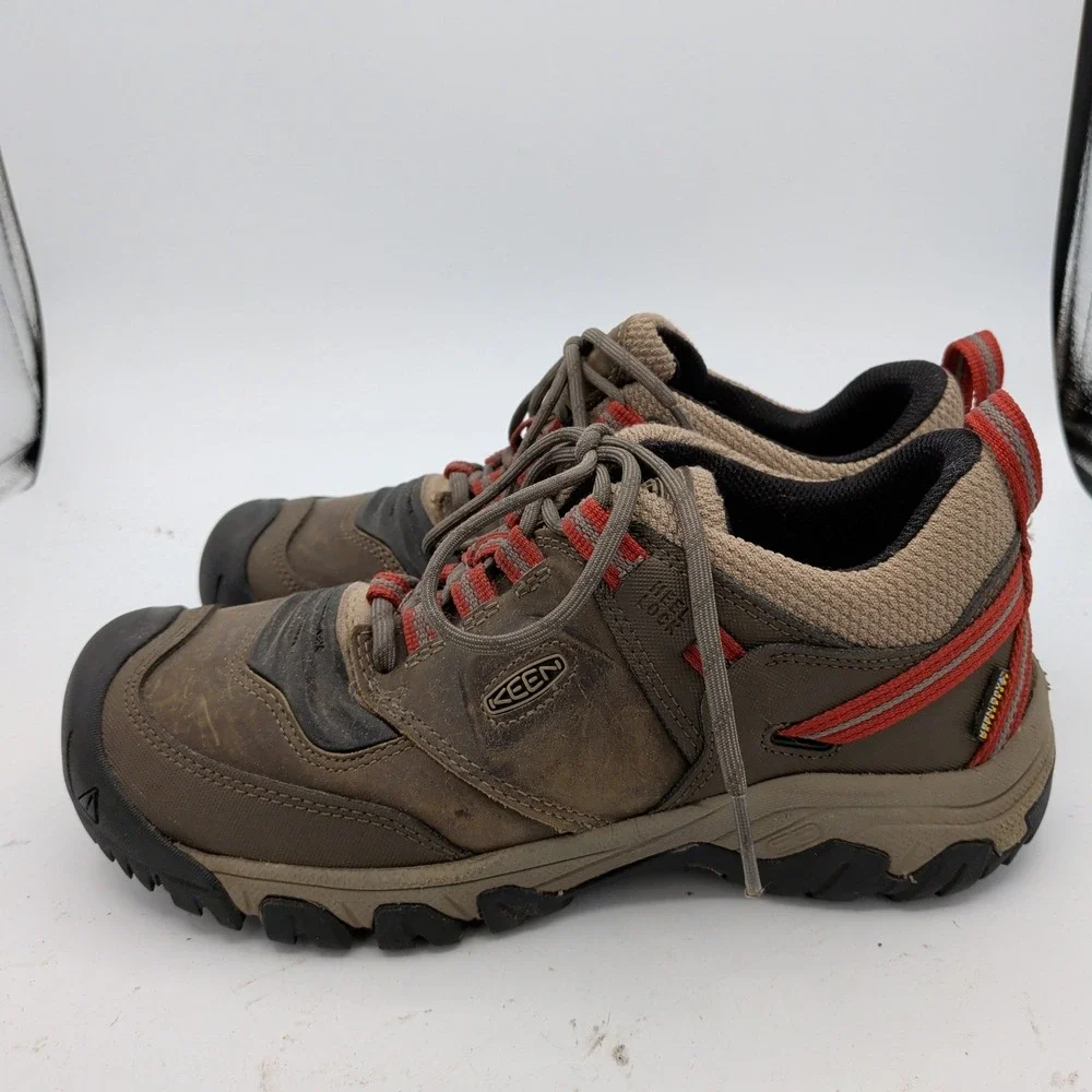 KEEN Ridge Flex Low WP Waterproof Hiking Shoes Mens 9.5 Wide 1025417 Gorpcore